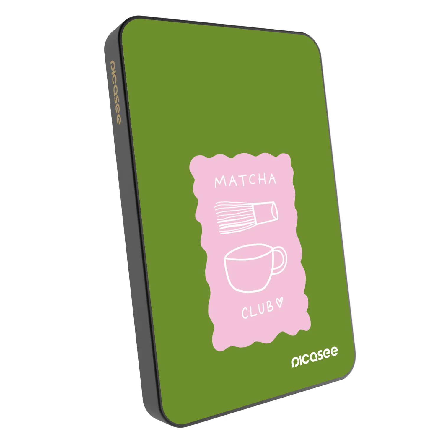 Picasee Powerbank mit MagSafe 5 000 mAh Grau - Matcha club