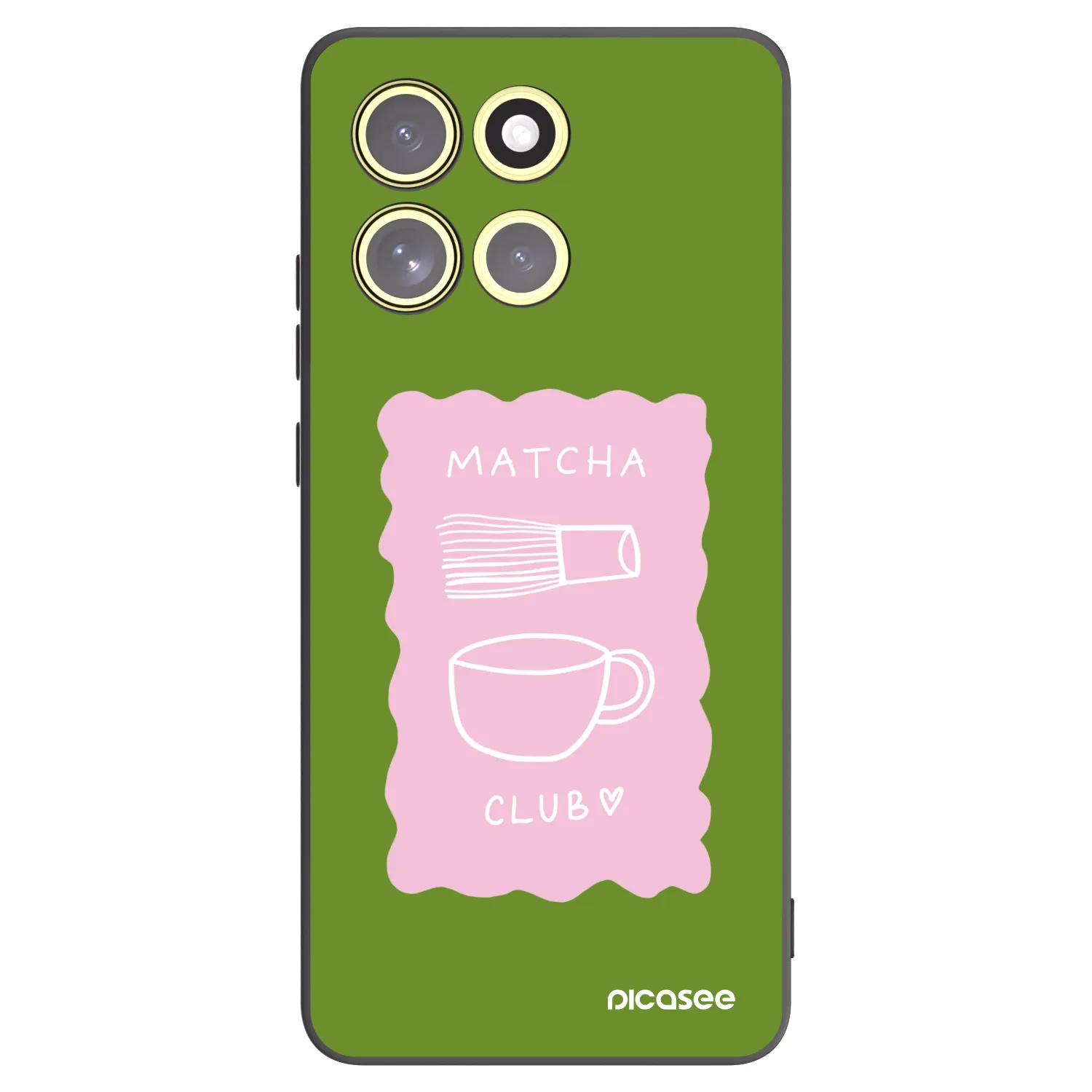 Picasee Motorola Moto G86 5G Hülle - Schwarzes Silikon - Matcha club