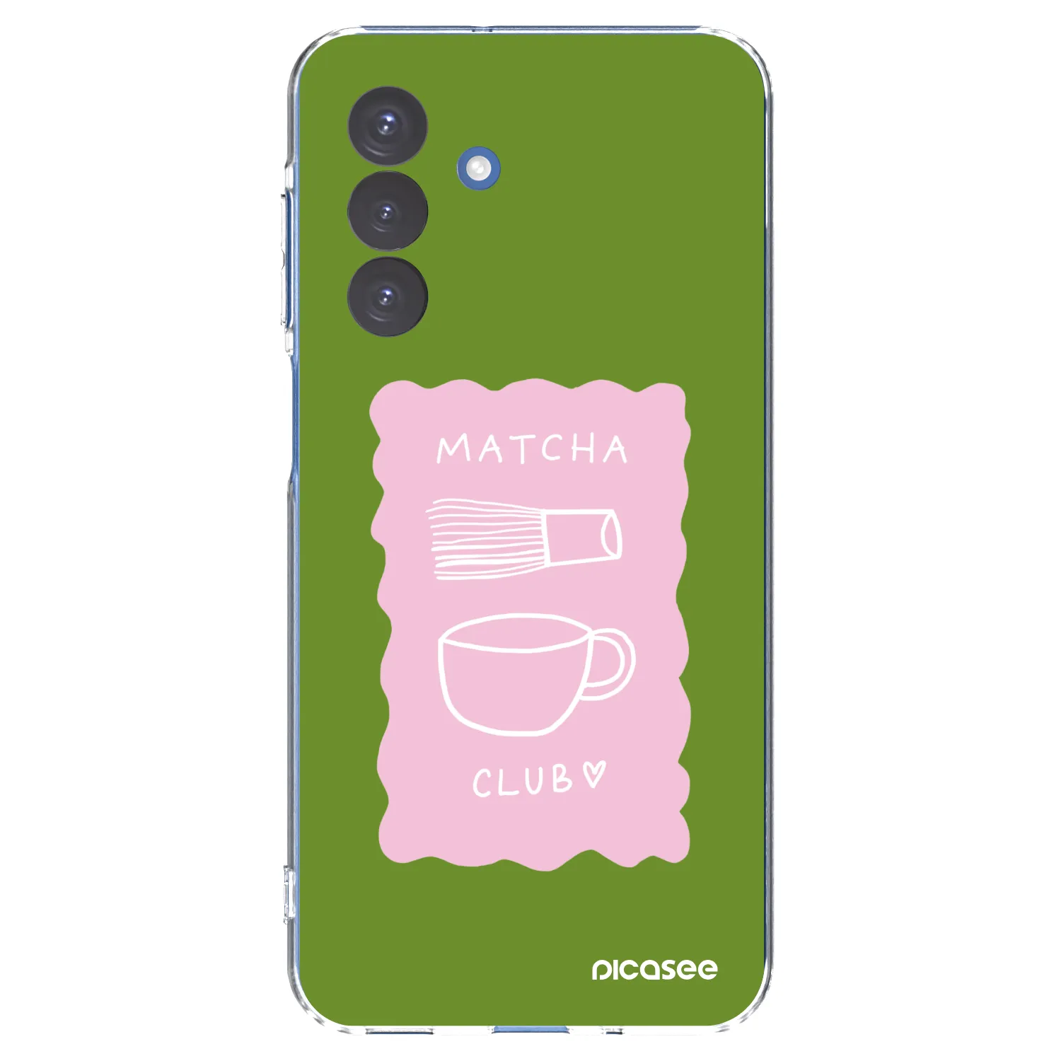 Picasee Samsung Galaxy A17 5G Hülle - Transparentes Silikon - Matcha club
