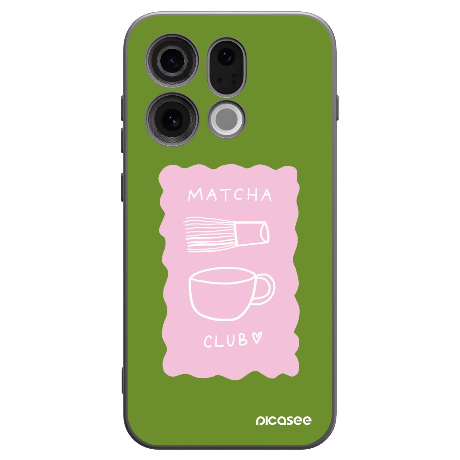 Picasee OPPO Find X9 Hülle - Schwarzes Silikon - Matcha club