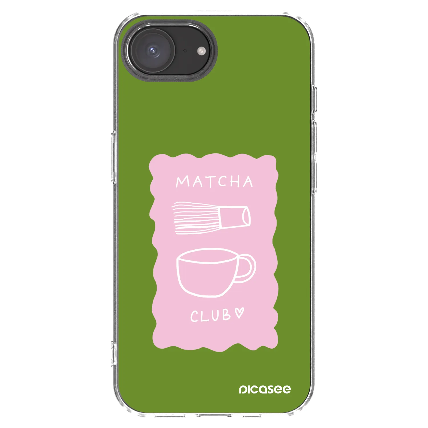 Picasee Apple iPhone 17e Hülle - Transparentes Silikon - Matcha club