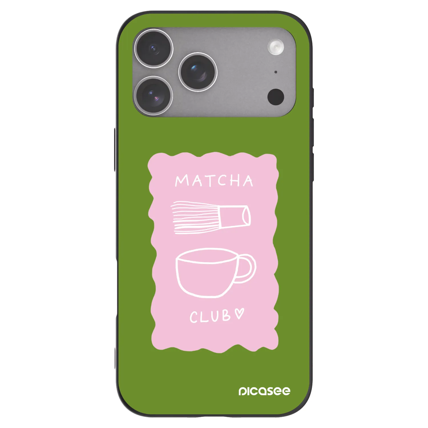 Picasee Apple iPhone 18 Pro Max Hülle - Schwarzes Silikon - Matcha club