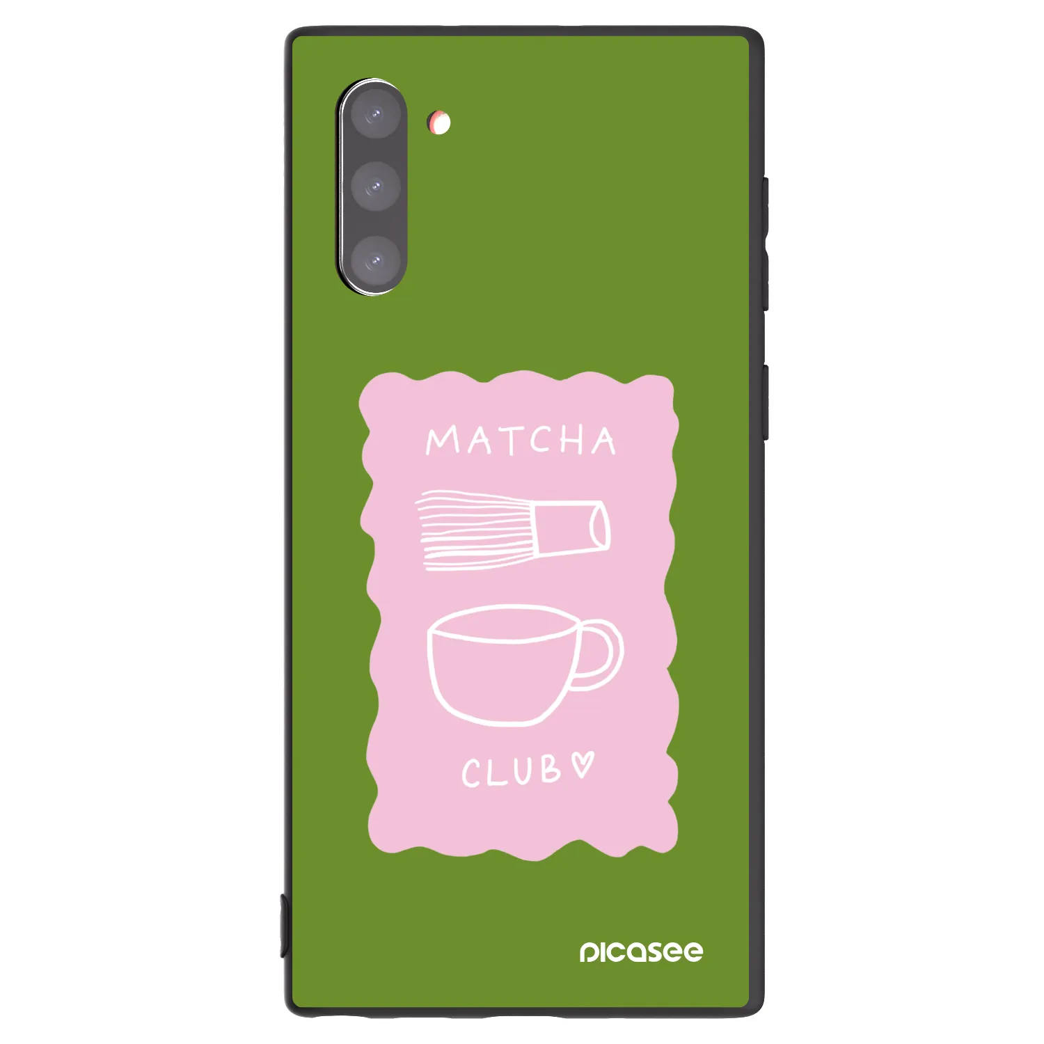 Picasee Samsung Galaxy Note 10 N970F Hülle - Schwarzes Silikon - Matcha club