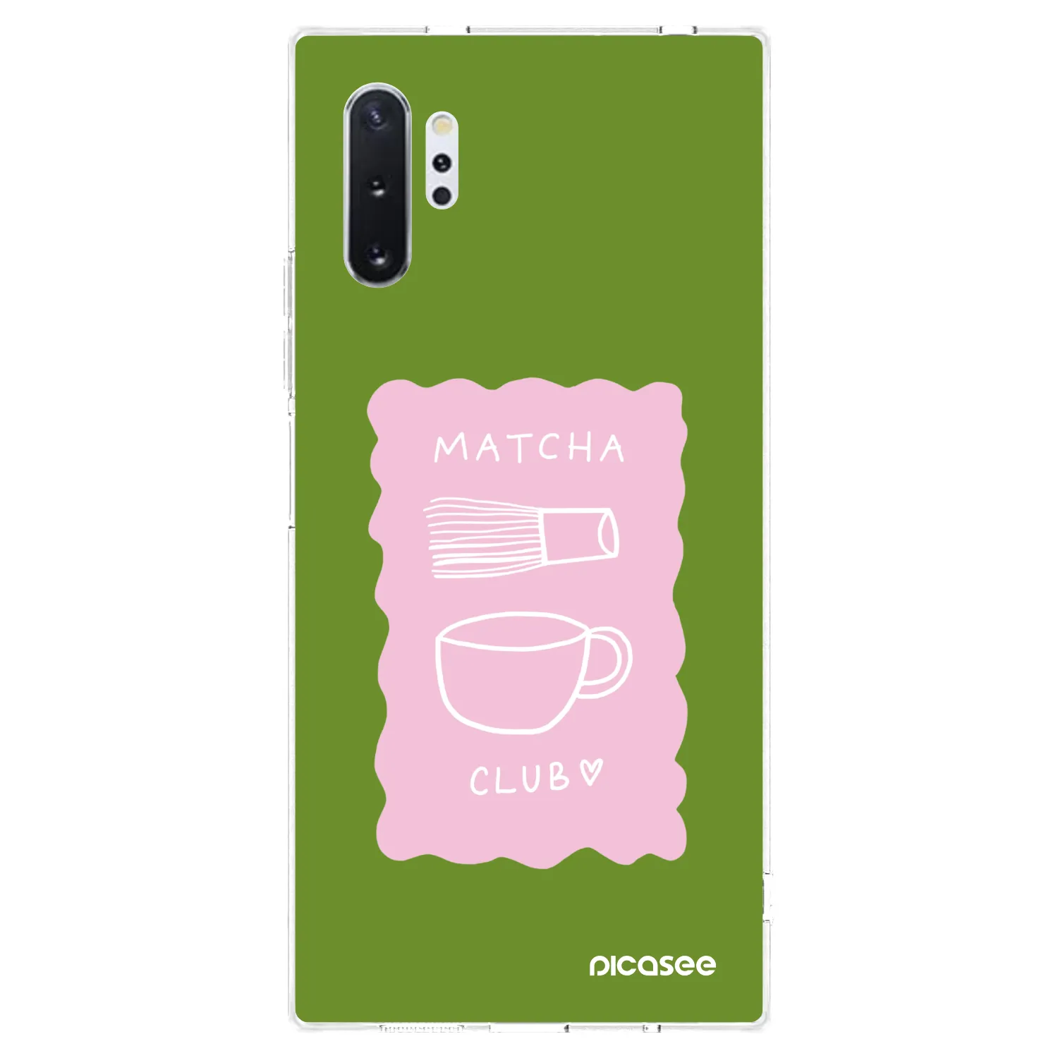Picasee Samsung Galaxy Note 10+ N975F Hülle - Transparentes Silikon - Matcha club