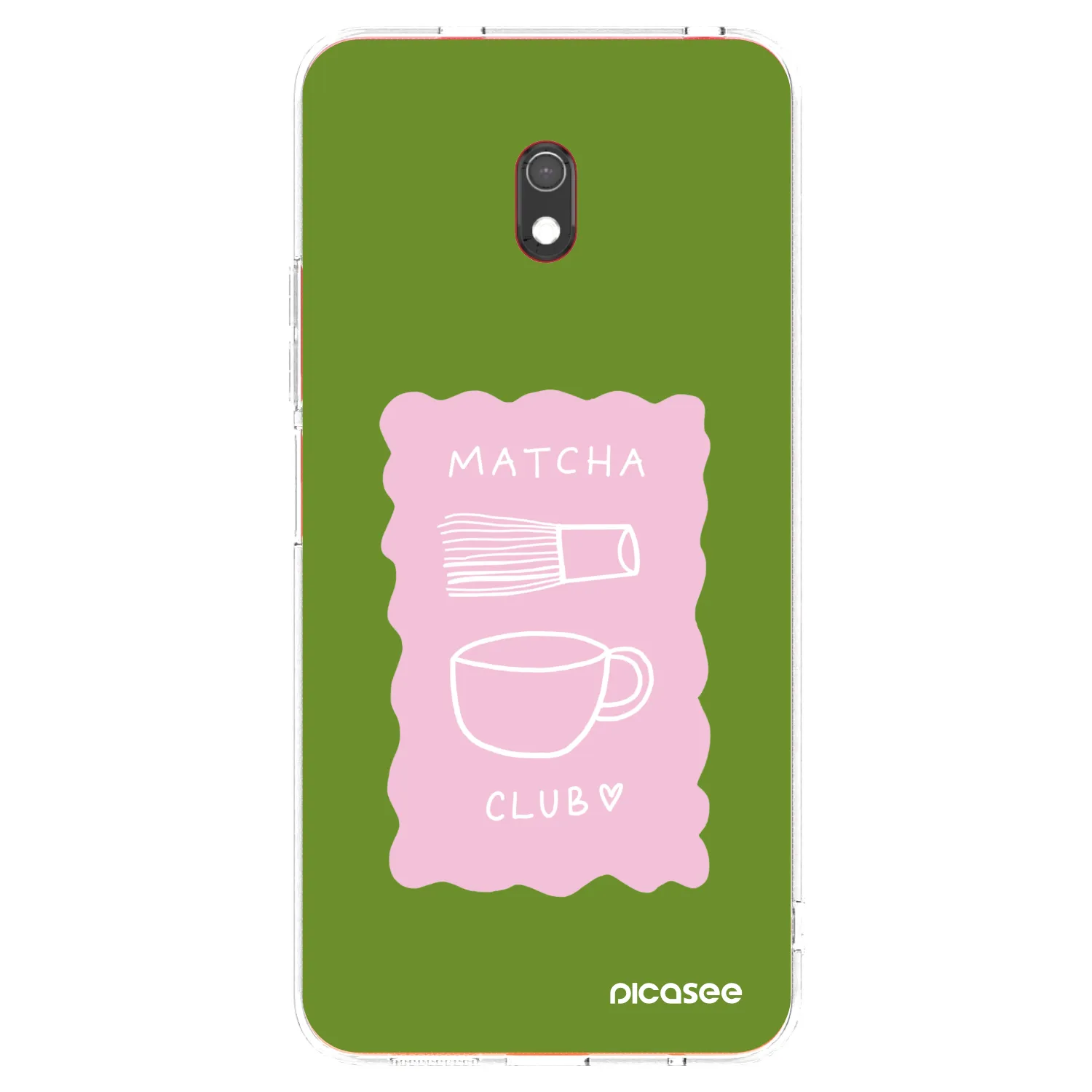 Picasee Xiaomi Redmi 8A Hülle - Transparentes Silikon - Matcha club