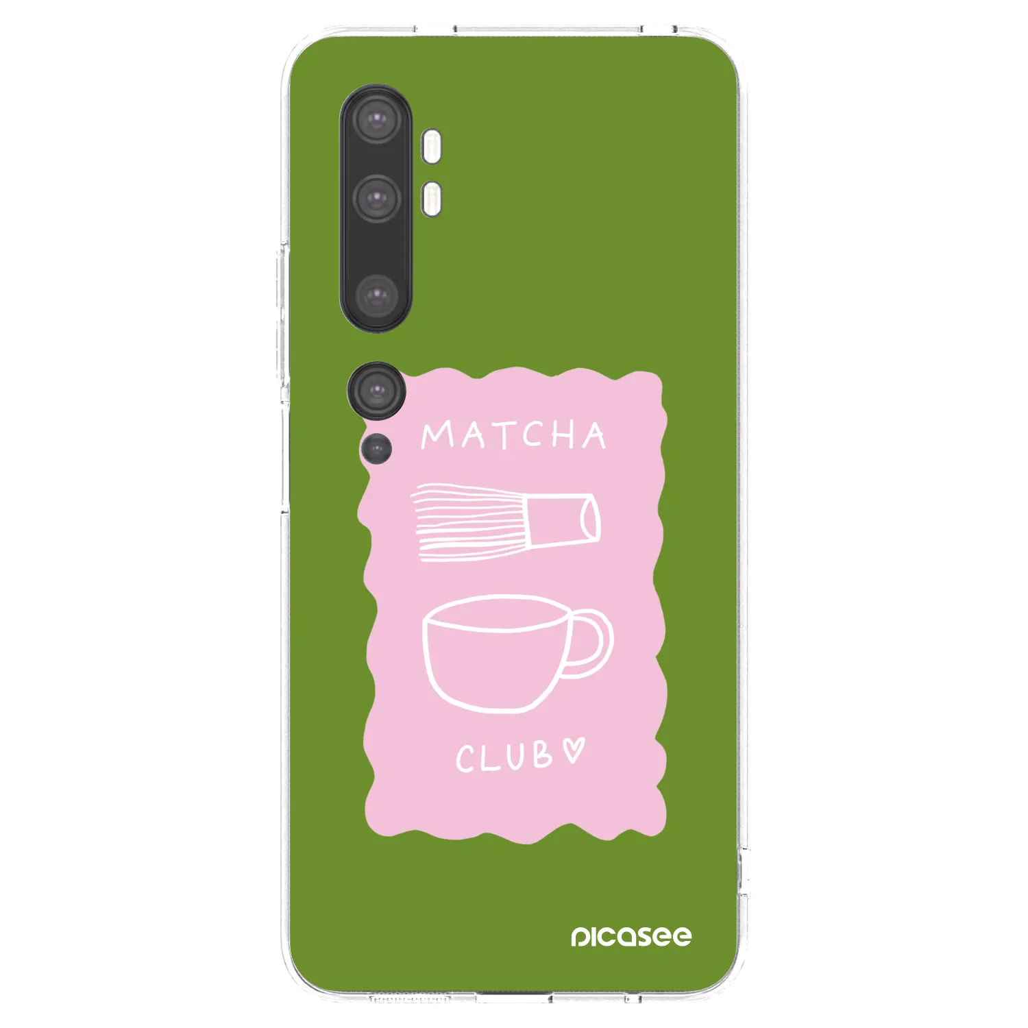 Picasee Xiaomi Mi Note 10 (Pro) Hülle - Transparentes Silikon - Matcha club