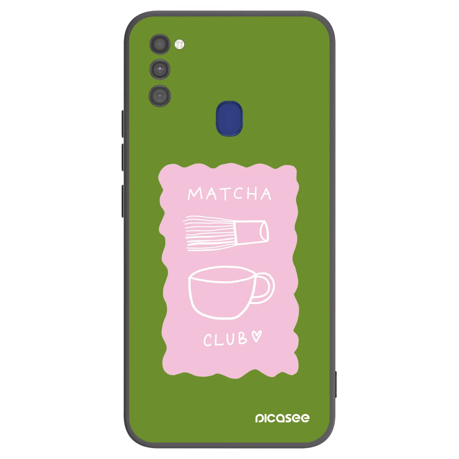 Picasee Samsung Galaxy M21 M215F Hülle - Schwarzes Silikon - Matcha club