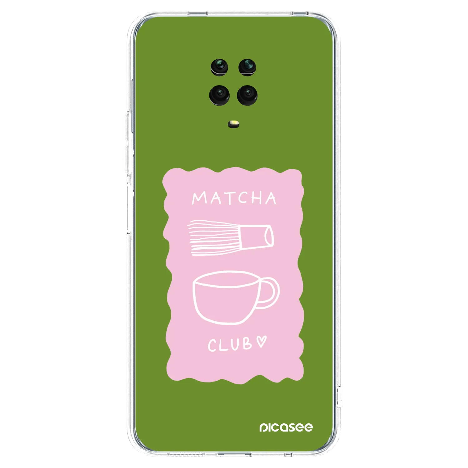 Picasee Xiaomi Redmi Note 9S Hülle - Transparentes Silikon - Matcha club