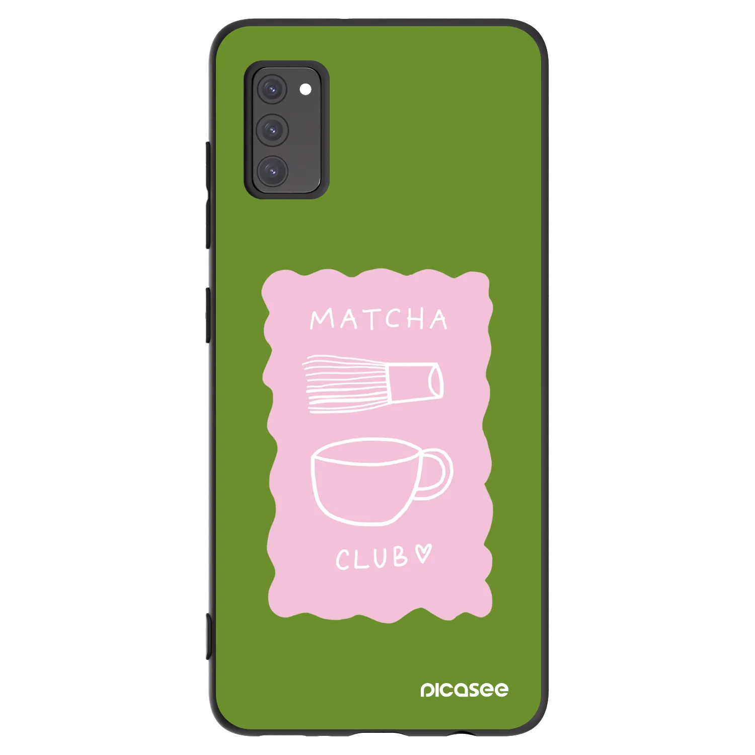 Picasee Samsung Galaxy A41 A415F Hülle - Schwarzes Silikon - Matcha club