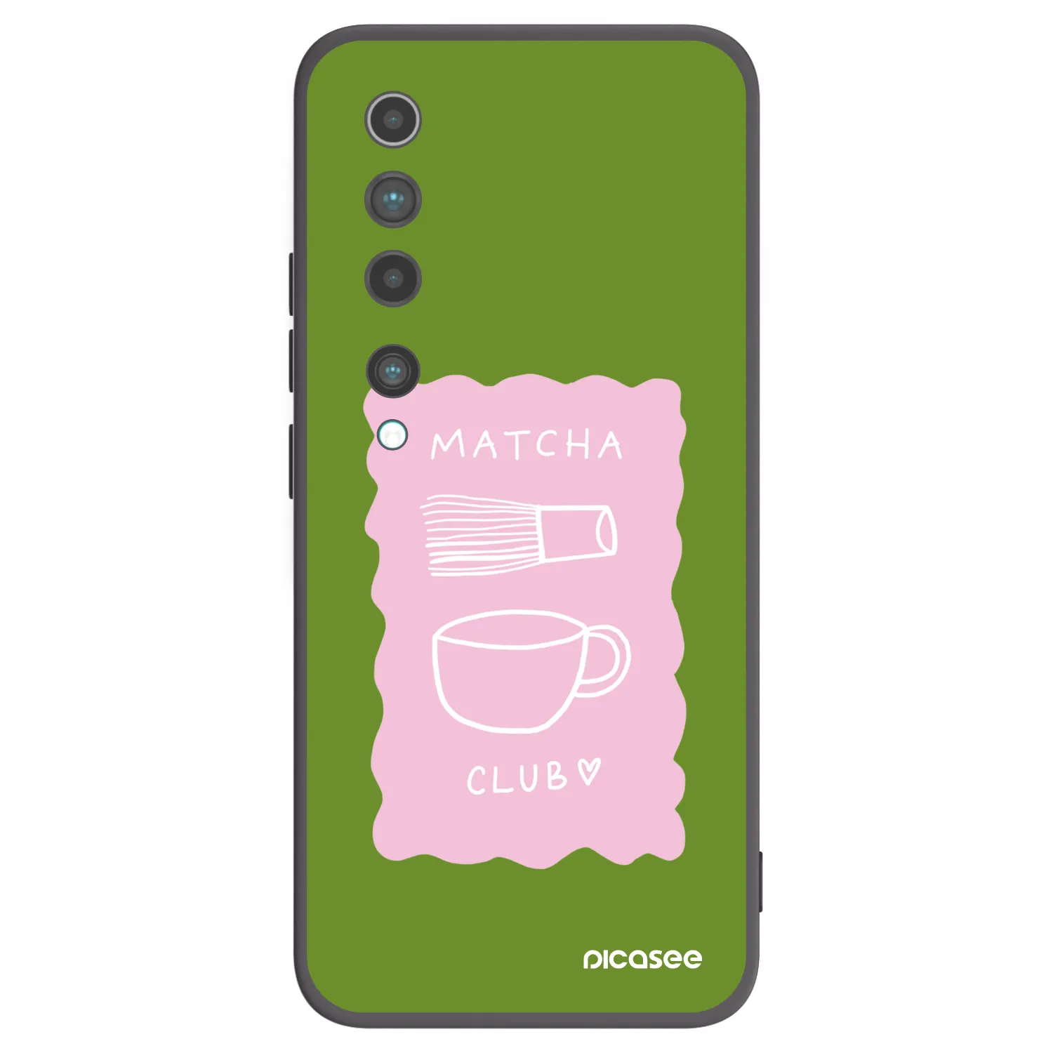 Picasee Xiaomi Mi 10 Hülle - Schwarzes Silikon - Matcha club