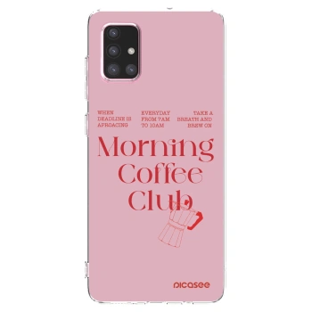 Picasee Samsung Galaxy A71 A715F Hülle - Transparentes Silikon - Morning