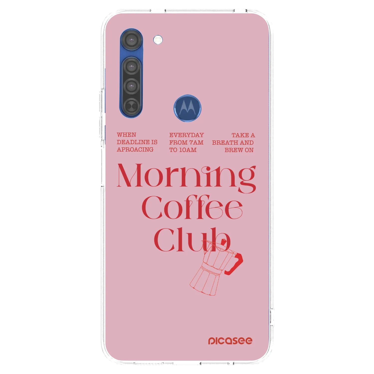 Picasee Motorola Moto G8 Hülle - Transparentes Silikon - Morning
