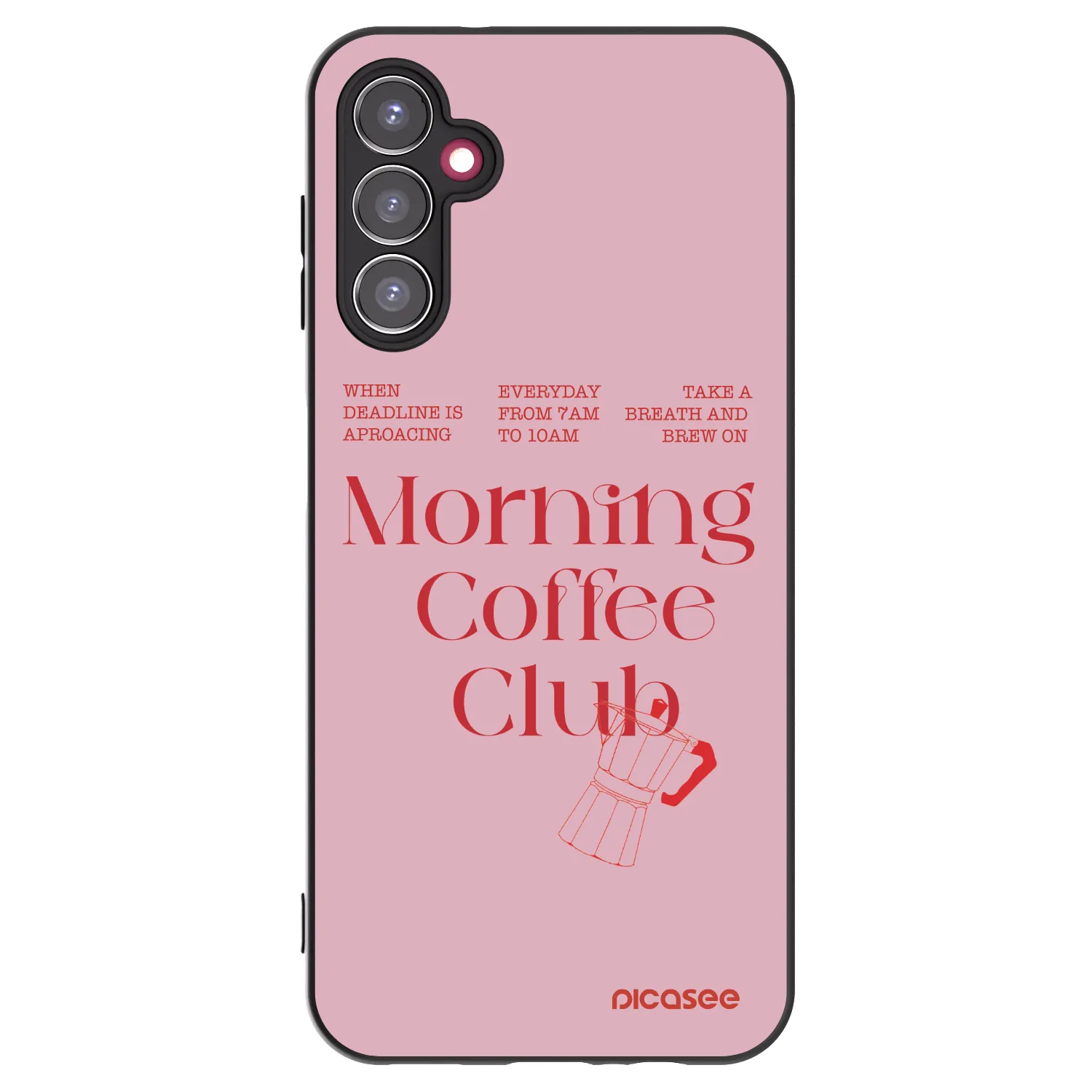 Picasee Samsung Galaxy A14 5G A146P Hülle - Schwarzes Silikon - Morning