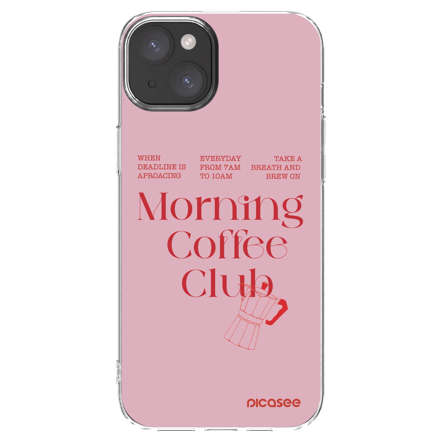 Picasee Apple iPhone 15 Plus Hülle - Transparentes Silikon - Morning