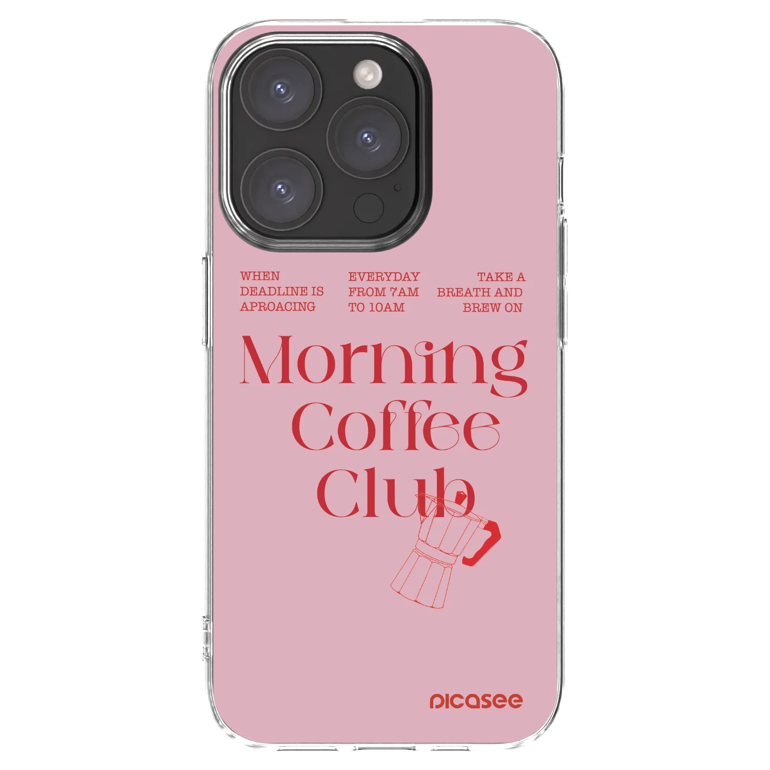 Picasee Apple iPhone 15 Pro Hülle - Transparentes Silikon - Morning