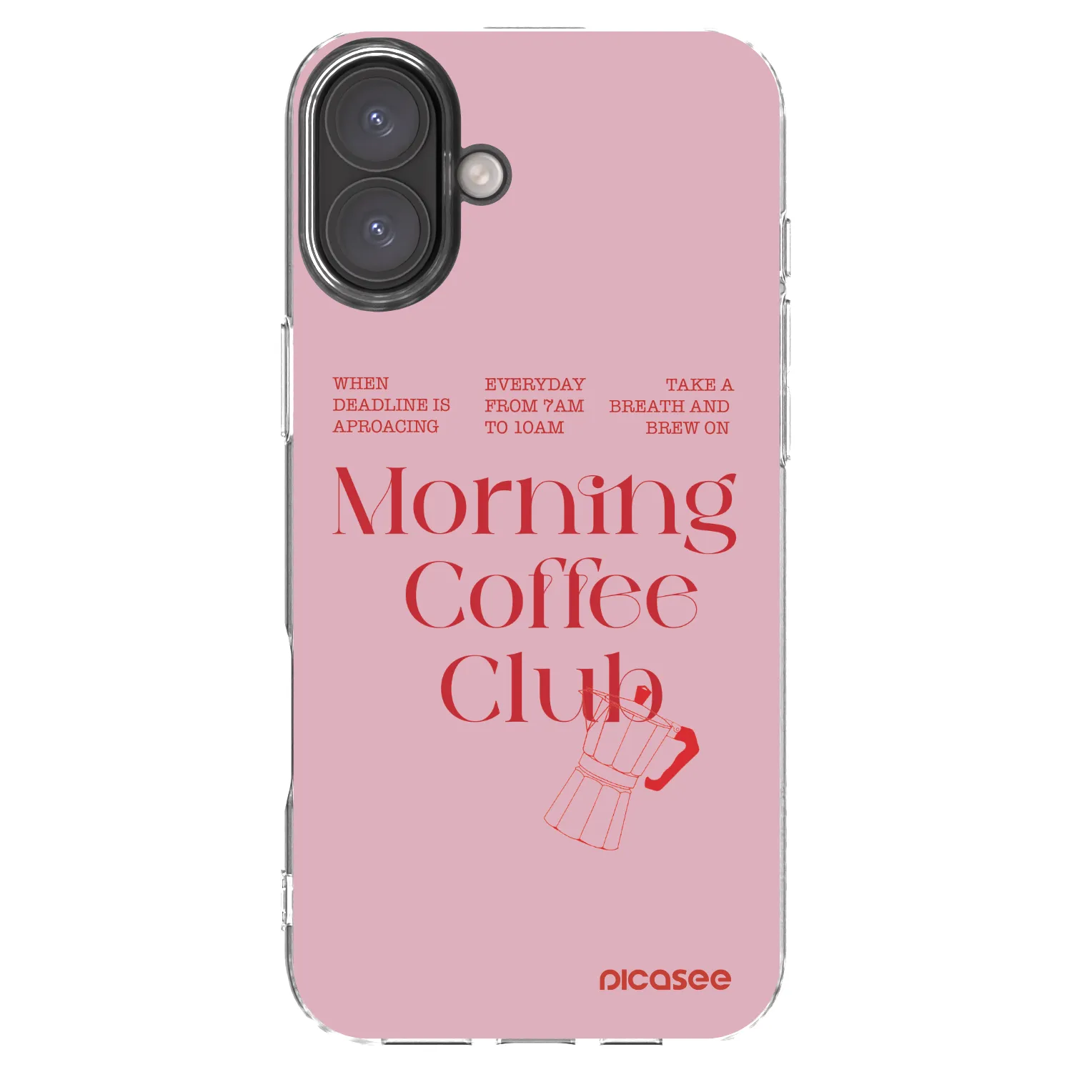 Picasee Apple iPhone 16 Plus Hülle - Transparentes Silikon - Morning