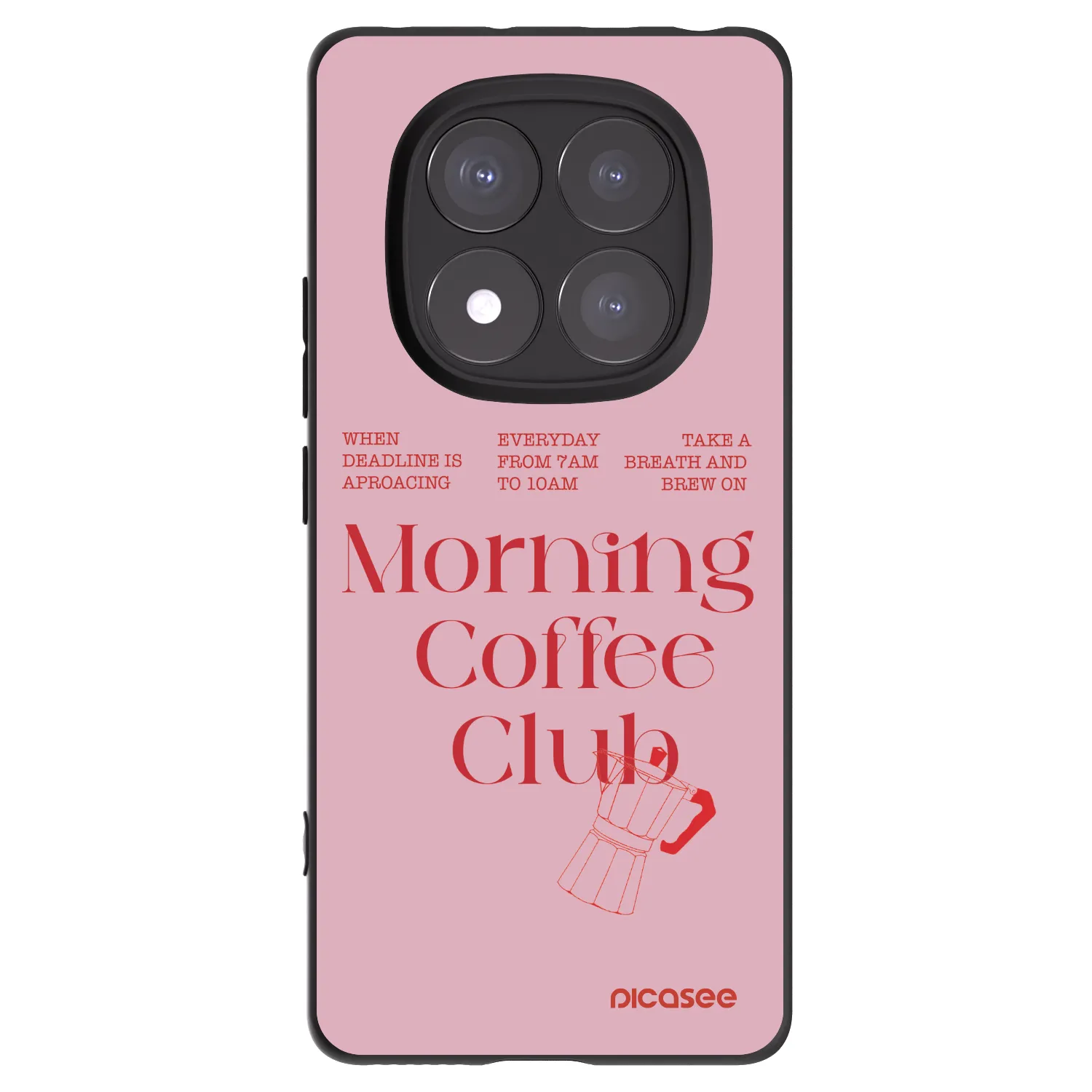 Picasee Xiaomi Redmi Note 14 Pro+ 5G Hülle - Schwarzes Silikon - Morning