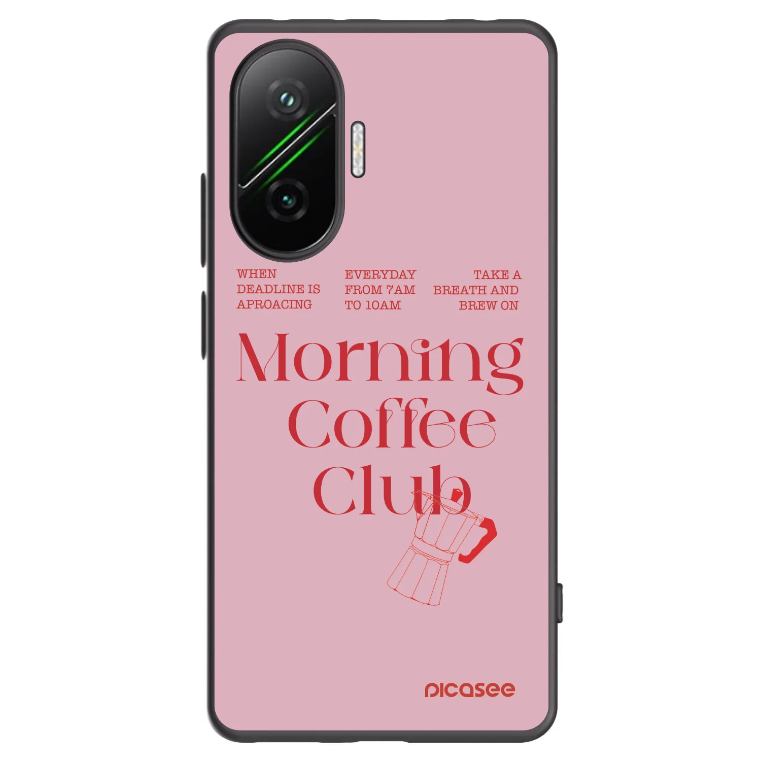 Picasee Xiaomi Poco F7 5G Hülle - Schwarzes Silikon - Morning