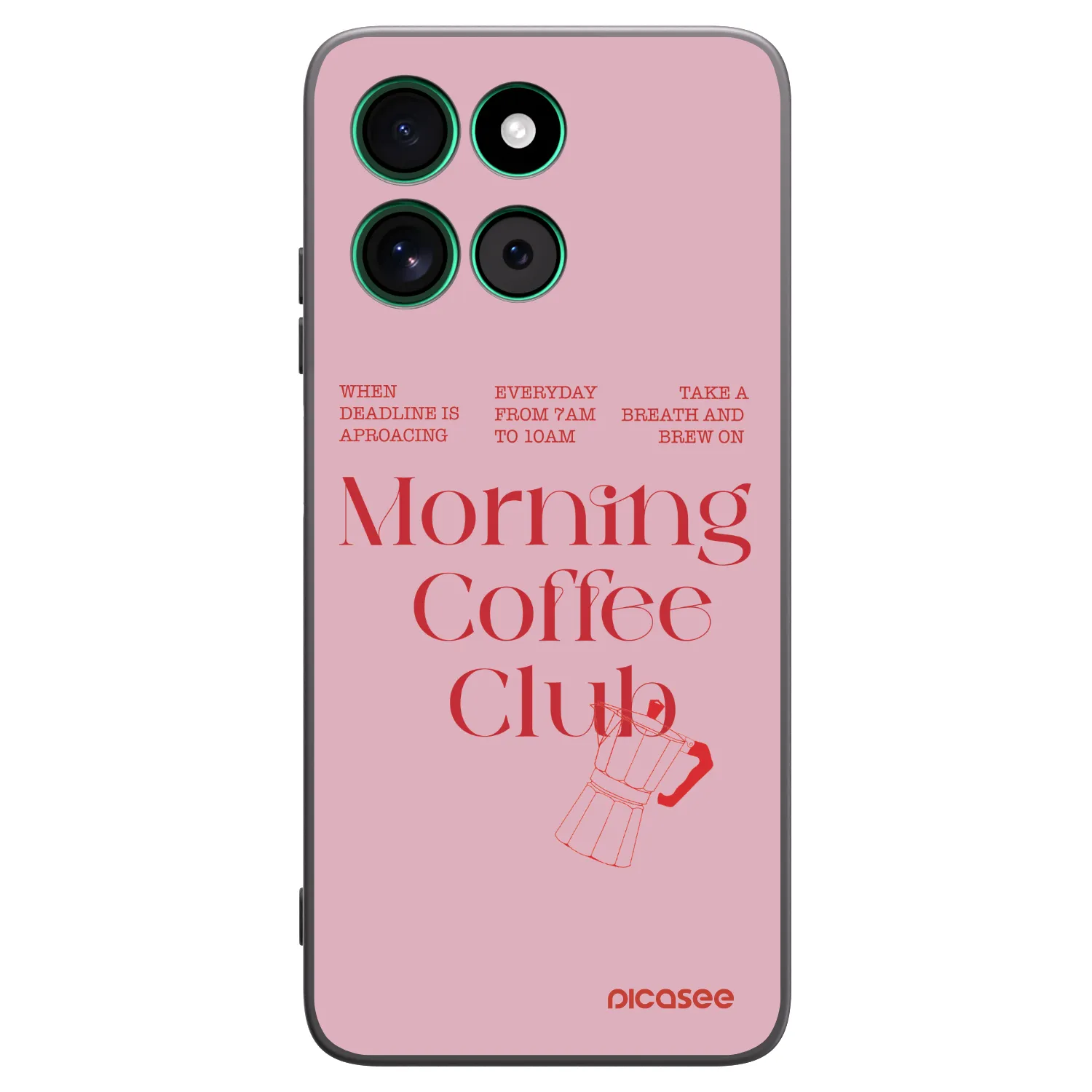Picasee Motorola Moto G57 Power Hülle - Schwarzes Silikon - Morning