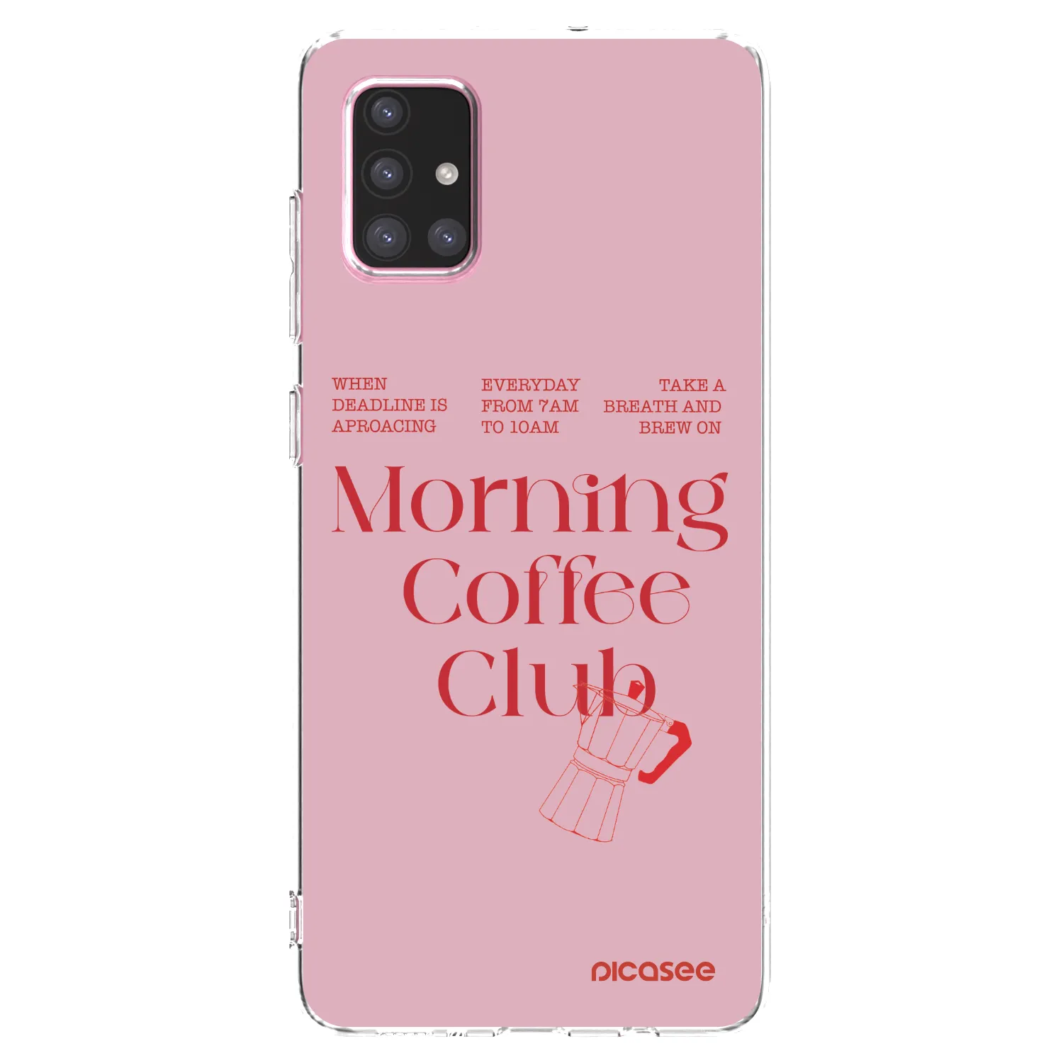 Picasee Samsung Galaxy A71 A715F Hülle - Transparentes Silikon - Morning