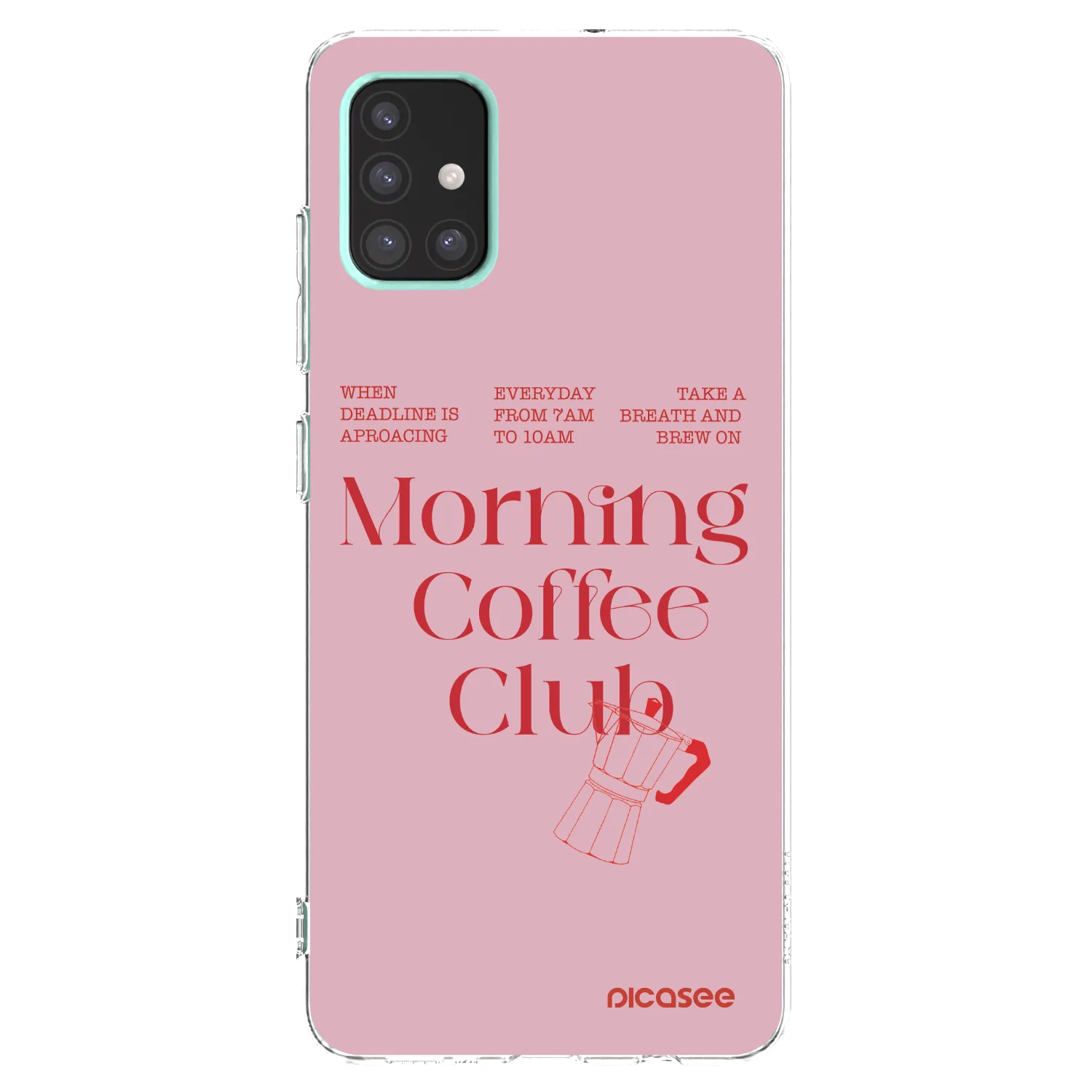 Picasee Samsung Galaxy A51 A515F Hülle - Transparentes Silikon - Morning