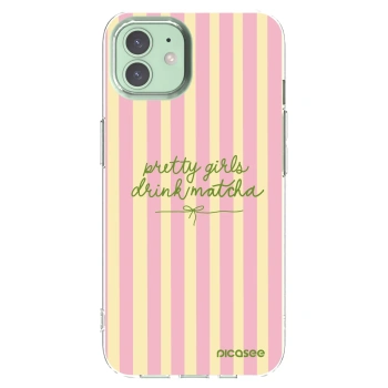 Picasee Apple iPhone 12 Hülle - Transparentes Silikon - Pretty matcha
