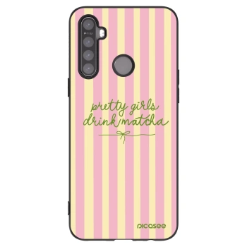 Picasee Realme 5 Hülle - Schwarzes Silikon - Pretty matcha