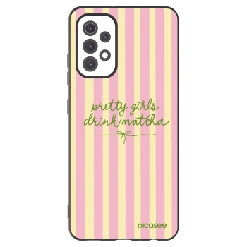 Picasee Samsung Galaxy A32 5G A326B Hülle - Schwarzes Silikon - Pretty matcha