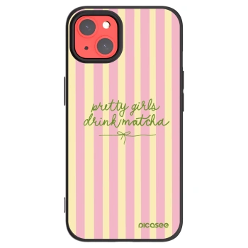 Picasee Apple iPhone 13 Hülle - Schwarzes Silikon - Pretty matcha