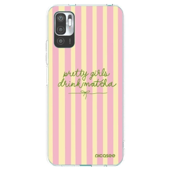 Picasee Xiaomi Redmi Note 10 5G Hülle - Transparentes Silikon - Pretty matcha