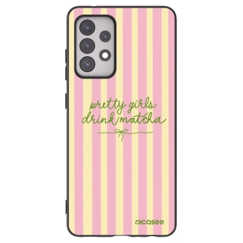 Picasee Samsung Galaxy A52s 5G A528B Hülle - Schwarzes Silikon - Pretty matcha