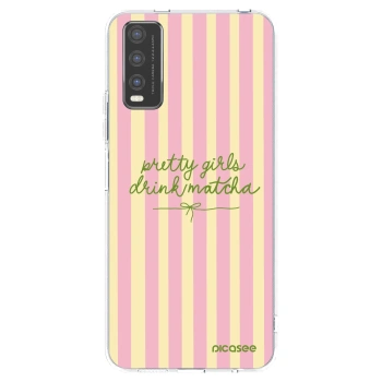 Picasee Vivo Y20s Hülle - Transparentes Silikon - Pretty matcha