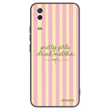 Picasee Vivo Y11s Hülle - Schwarzes Silikon - Pretty matcha