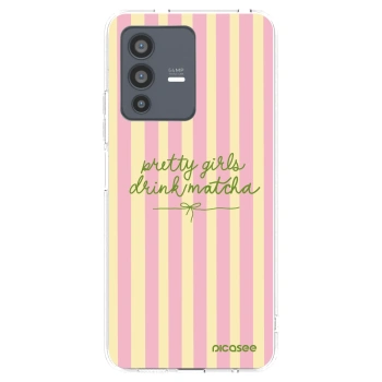 Picasee Vivo V23 5G Hülle - Transparentes Silikon - Pretty matcha