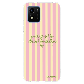 Picasee Vivo Y01 Hülle - Transparentes Silikon - Pretty matcha