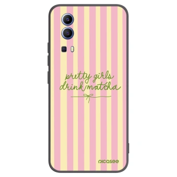 Picasee Vivo Y52 5G Hülle - Schwarzes Silikon - Pretty matcha