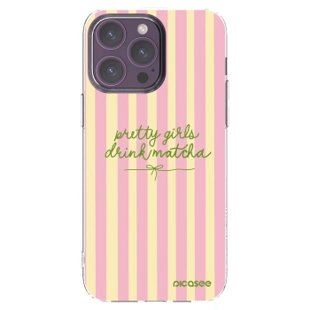 Picasee Apple iPhone 14 Pro Max Hülle - Transparentes Silikon - Pretty matcha