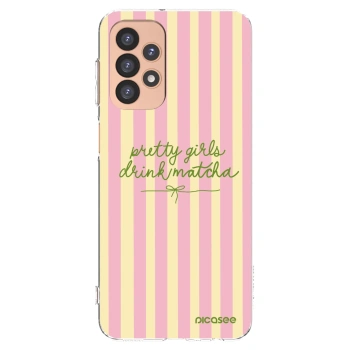 Picasee Samsung Galaxy A23 A236B 5G Hülle - Transparentes Silikon - Pretty matcha