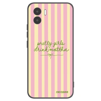 Picasee Xiaomi Redmi A1 Hülle - Schwarzes Silikon - Pretty matcha