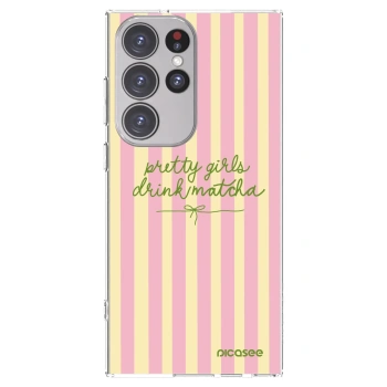 Picasee Samsung Galaxy S23 Ultra 5G Hülle - Transparentes Silikon - Pretty matcha