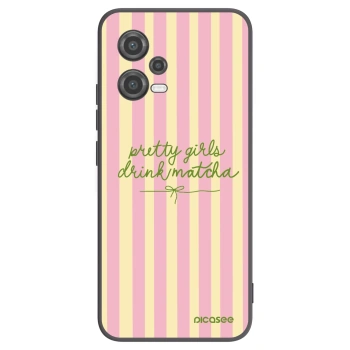 Picasee Xiaomi Poco X5 Hülle - Schwarzes Silikon - Pretty matcha