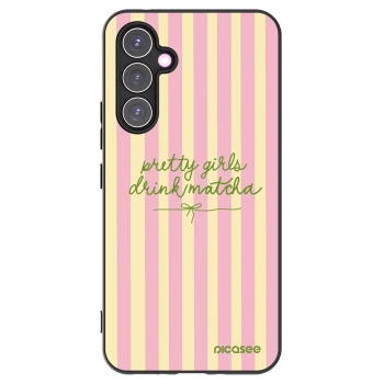Picasee Samsung Galaxy A54 5G A546B Hülle - Schwarzes Silikon - Pretty matcha