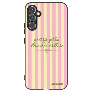 Picasee Samsung Galaxy A34 5G A346B Hülle - Schwarzes Silikon - Pretty matcha