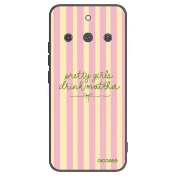 Picasee Realme 11 Pro+ Hülle - Schwarzes Silikon - Pretty matcha