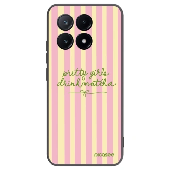 Picasee Xiaomi Poco X6 Pro Hülle - Schwarzes Silikon - Pretty matcha