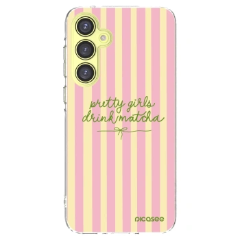 Picasee Samsung Galaxy A35 5G A356B Hülle - Transparentes Silikon - Pretty matcha