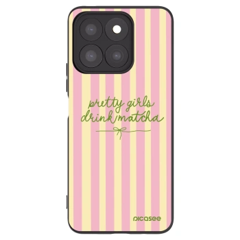 Picasee Honor X8b Hülle - Schwarzes Silikon - Pretty matcha
