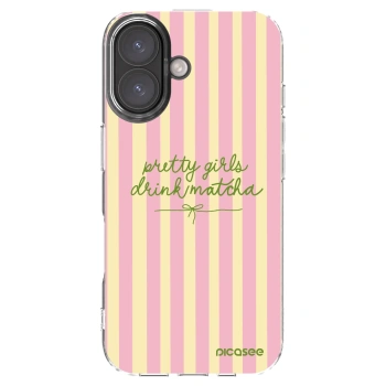 Picasee Apple iPhone 16 Hülle - Transparentes Silikon - Pretty matcha