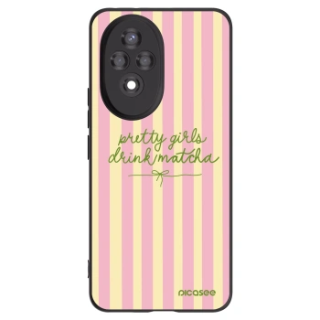 Picasee Honor 200 Pro 5G Hülle - Schwarzes Silikon - Pretty matcha