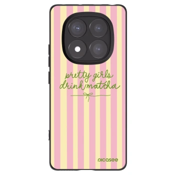 Picasee Xiaomi Redmi Note 14 Pro+ 5G Hülle - Schwarzes Silikon - Pretty matcha